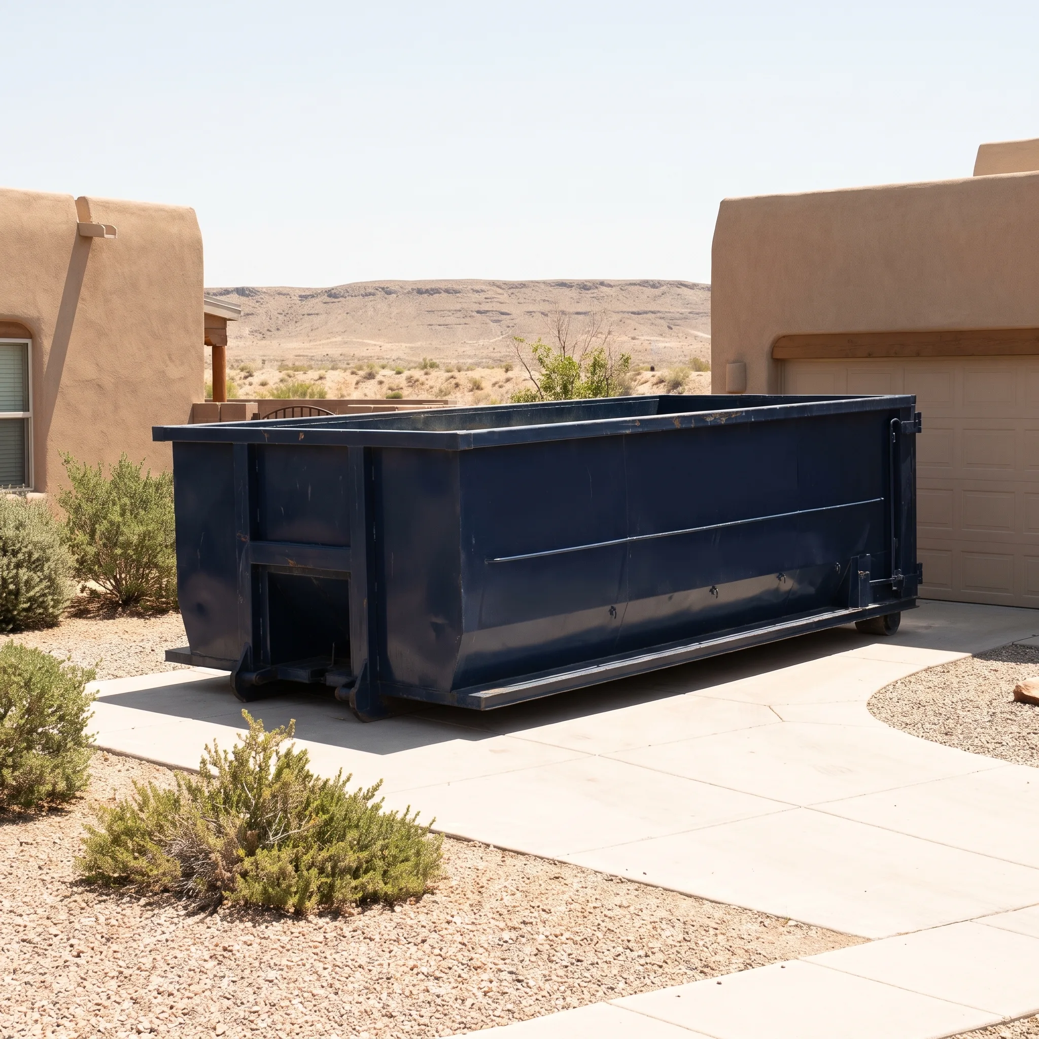 Dumpster on a Glendale, AZ job site
